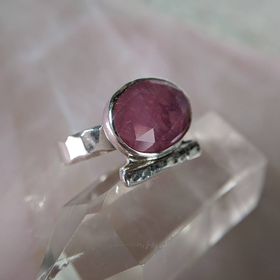 Pink Sapphire Ring Size 7.5