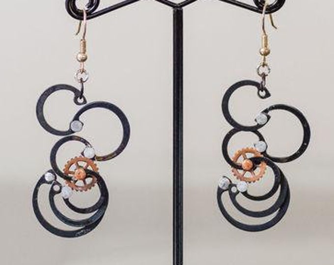 Steampunk Swirl Earrings