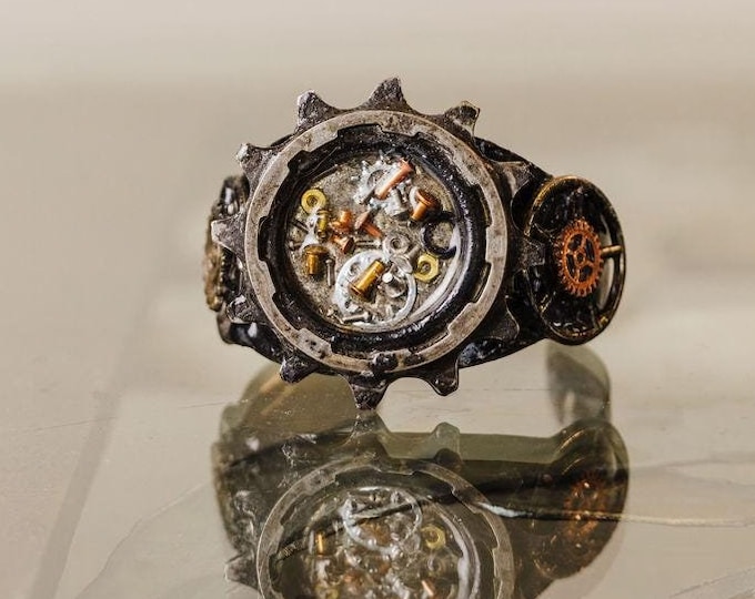 Mixed Metal Bike Cog Bracelet
