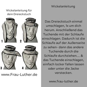 Beere Dreieckstuch XXL, leichtes Baumwolltuch mit Sternen Bild 10