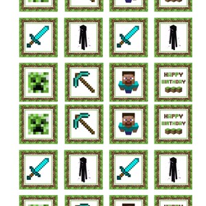 TNT Minecraft Labels Package - Instant Download - Etsy