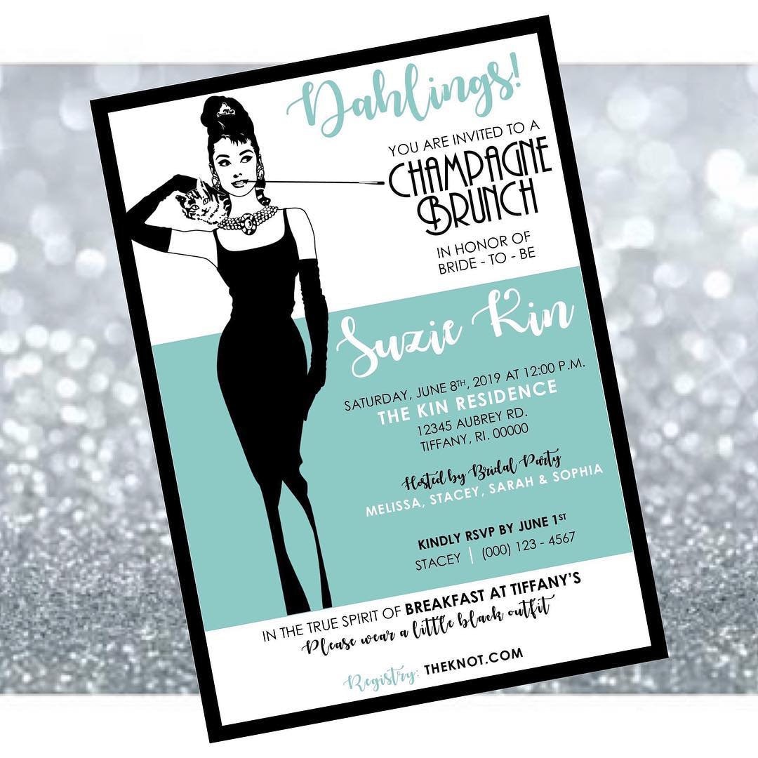 Breakfast at Tiffany’s Bridal Shower • Bridal Shower • Tiffany’s • Unique  Invitation • Custom Bridal Shower Invitation • Teal Invitation •, image size:1080x1080