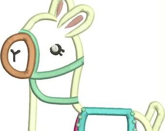 Cute Llama or Alpaca Applique , Embroidery Design, Machine Embroidery Design 426