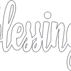 blessing Raggy Applique, Raggy Applique, Raw edged Applique,  Ragged Applique, Machine Embroidery  Design 444