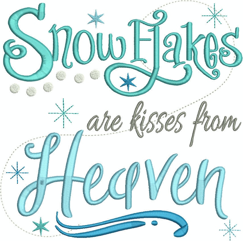 WooYangFun Welcome To Joyful Home 1pc Snowflake Ae Kisses