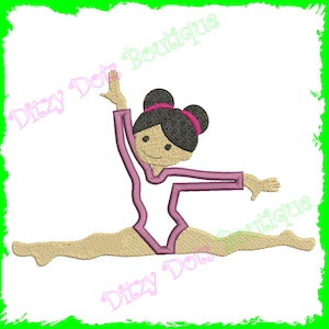 Gymnastic Girl 2 Applique Embroidery design