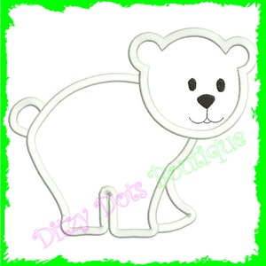 Polar Bear, Christmas bear , Machine Embroidery design