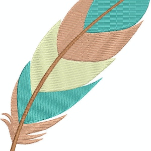 Pluma multicolor 2, diseño de bordado de relleno, diseño de bordado de máquina 230
