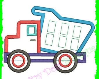Dump Truck, Machine Embroidery design 046