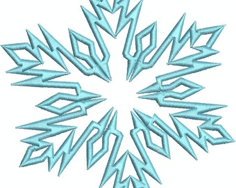 Frozen Snow Flake Applique Machine Embroidery Design