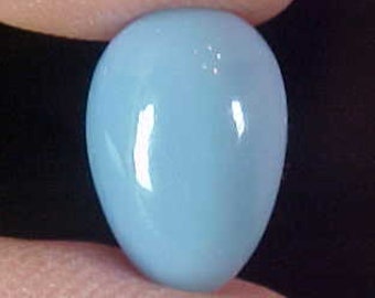 SUKABUMI BLUE OPAL Indonesian Free Form Shape 11.38Ct 27x18 mm Midnight-Blue Opalite Indonesia Cabachon October Birthstone Crystal Pendant