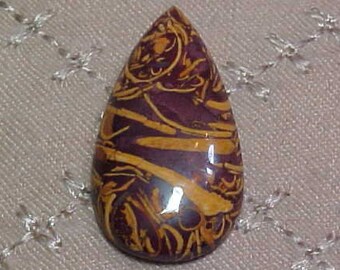 SUKABUMI BLUE OPAL Indonesian Free Form Shape 11.38Ct 27x18 mm Midnight-Blue Opalite Indonesia Cabachon October Birthstone Crystal Pendant