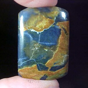 SUKABUMI BLUE OPAL Indonesian Free Form Shape 11.38Ct 27x18 mm Midnight-Blue Opalite Indonesia Cabachon October Birthstone Crystal Pendant