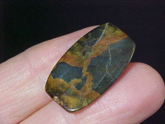 SUKABUMI BLUE OPAL Indonesian Free Form Shape 11.38Ct 27x18 mm Midnight-Blue Opalite Indonesia Cabachon October Birthstone Crystal Pendant