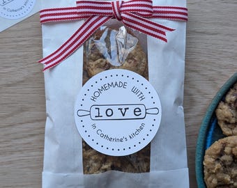 Personalized Baking Stickers: custom kitchen labels for homemade treats {dots variation}