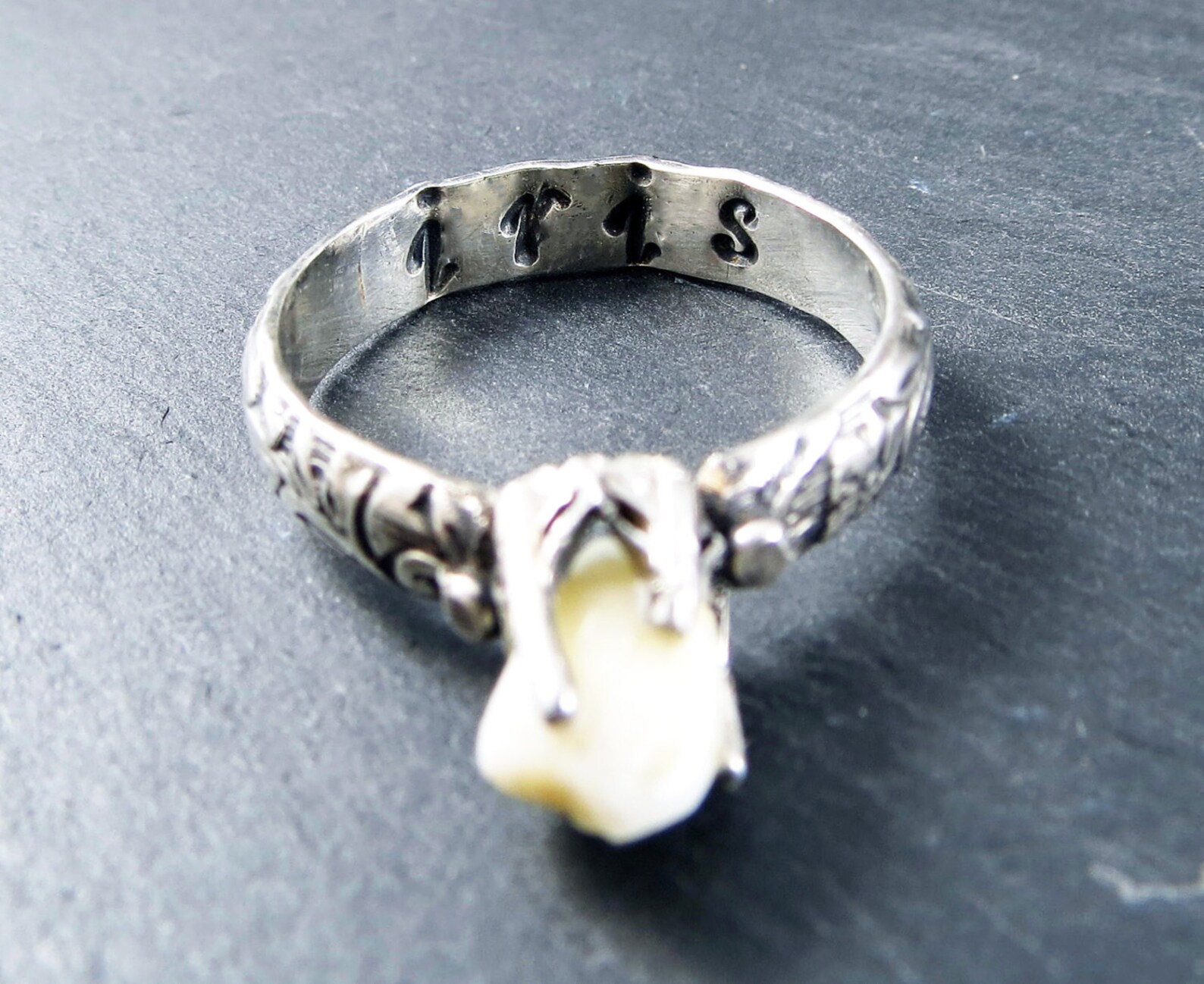 Custom Milk Tooth Ring Etsy