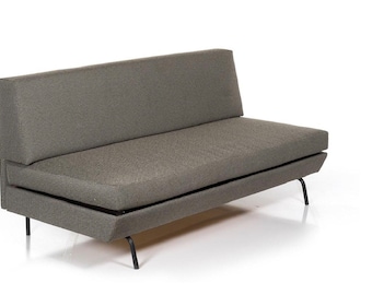 Sofá plegable italiano de tweed gris