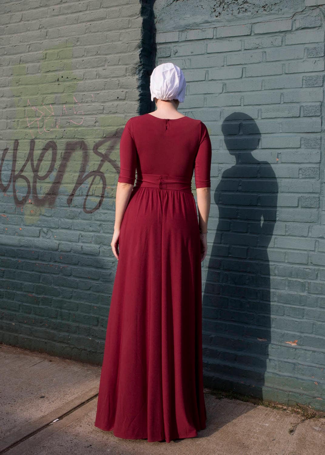 Handmaids Tale Costume Burgundy Red dress from | Etsy