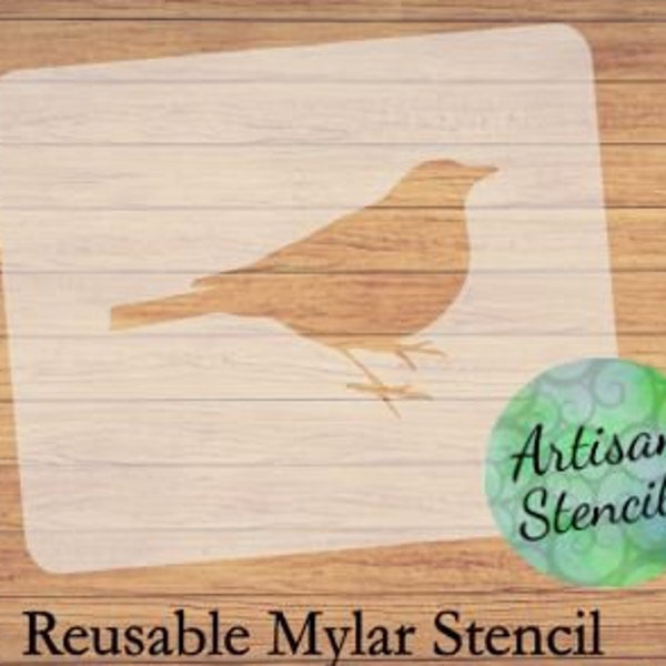 Reusable Bird Stencil, Cookie Stencil, Craft Stencil, Wood Painting Stencil, Wall Stencil, Painting & Sign Making Stencil, Food Safe Stencil