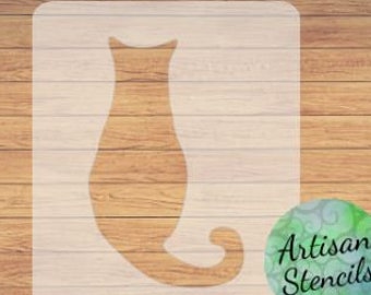 Reusable Cat Stencil, Nursery Wall Stencil, Craft and Painting Stencil, Wood Sign Stencil, Cookie Stencil, Wood Stencil, DIY Wall Stencil