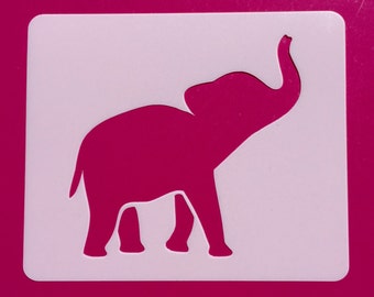 elephant stencil etsy