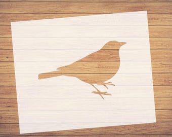 Reusable Bird Stencil, Cookie Stencil, Craft Stencil, Wood Painting Stencil, Wall Stencil, Painting & Sign Making Stencil, Food Safe Stencil