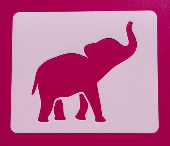 baby elephant stencil elephant mylar stencil baby elephant etsy baby elephant template
