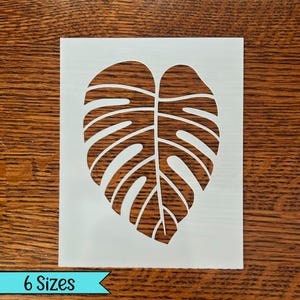Reusable Monstera Leaf Stencil, Tropical Leaf Wall Stencil, Palm Leaf DIY Craft Stencil, Tropical Leaf Decor, Garden Stencil, Craft Supplies