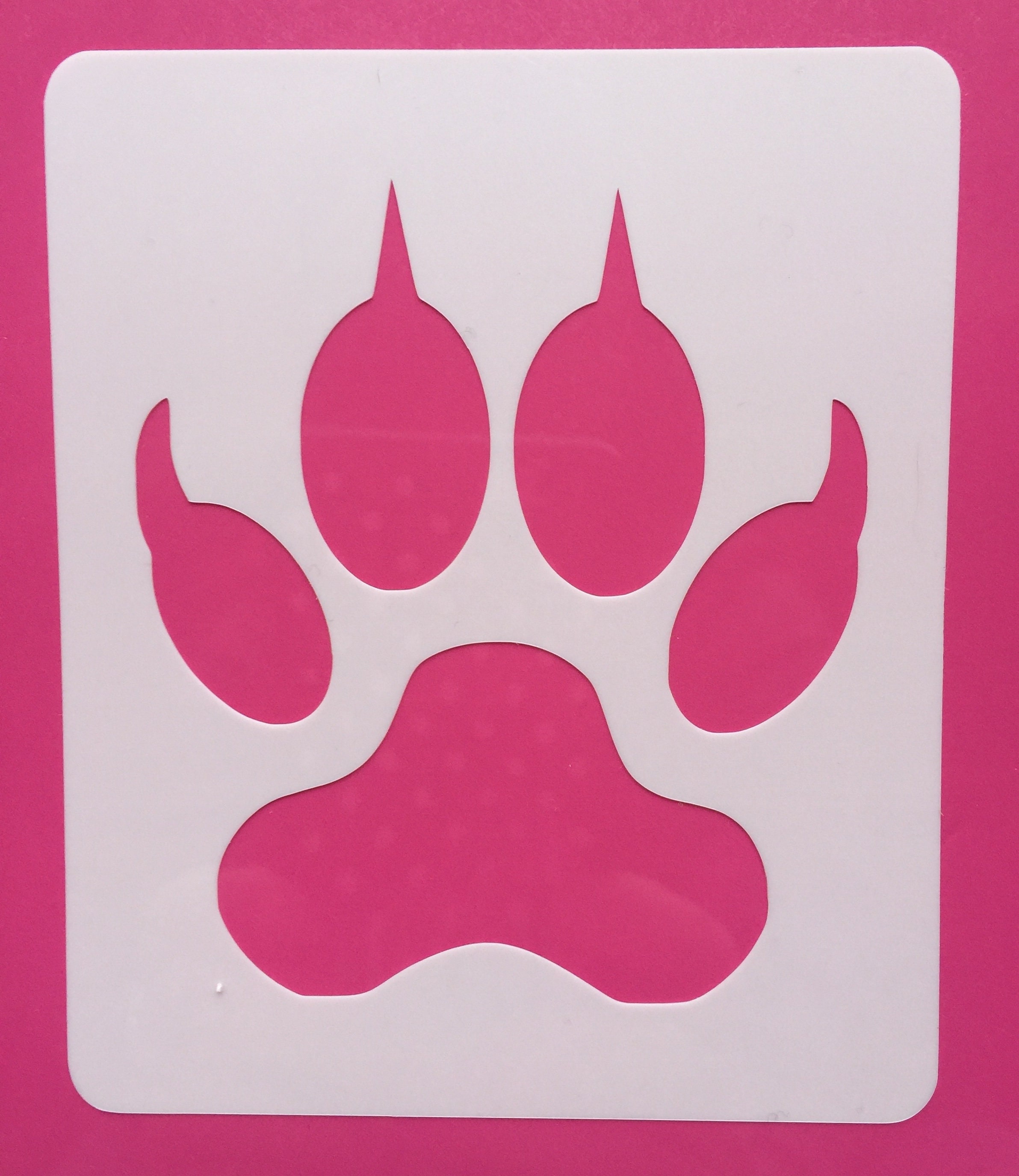 wolf-paw-stencil-reusable-wolf-paw-wood-sign-stencil-baking-etsy