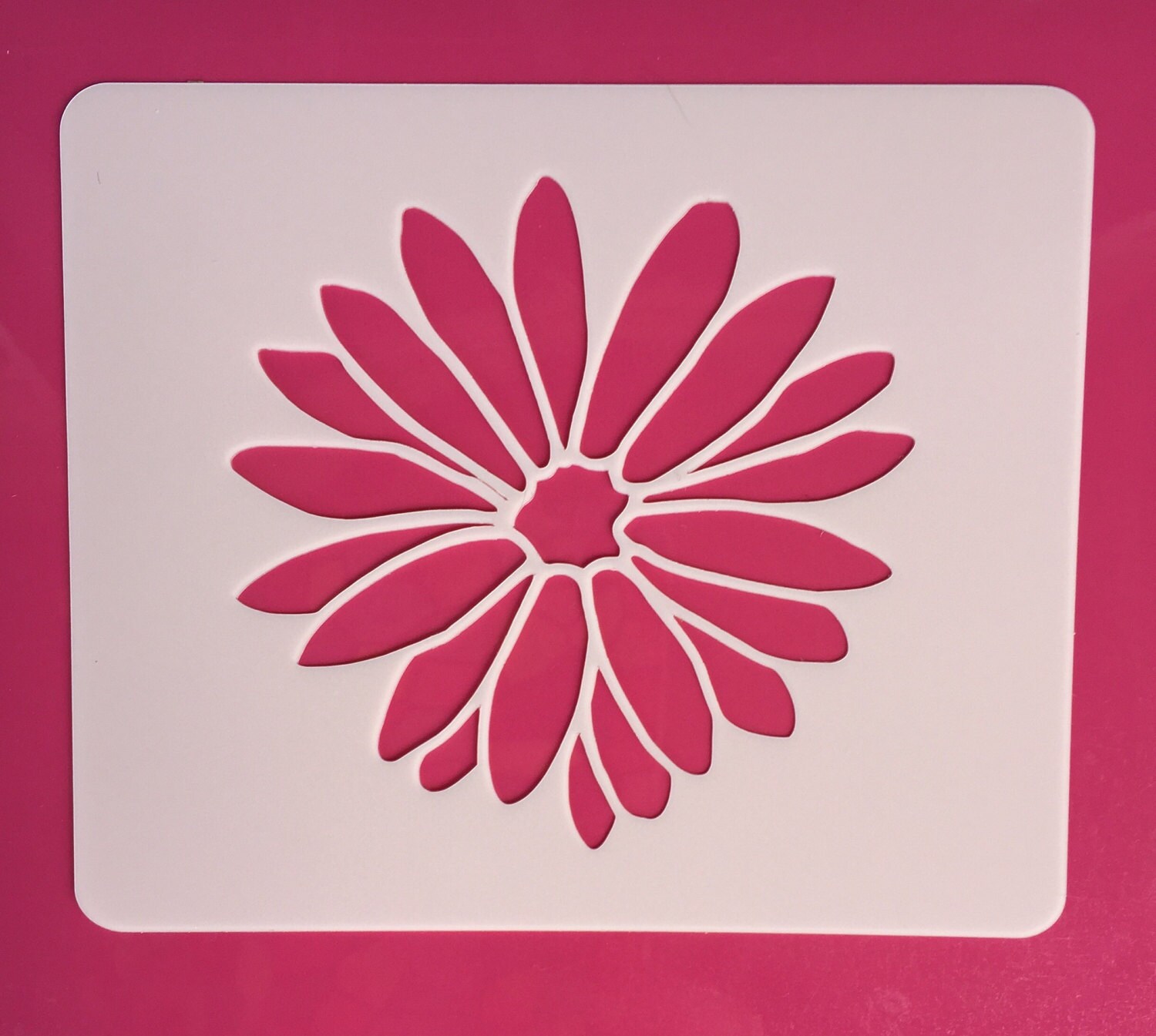 Dahlia Flower Stencil Reusable Flower Stencil Mylar Etsy