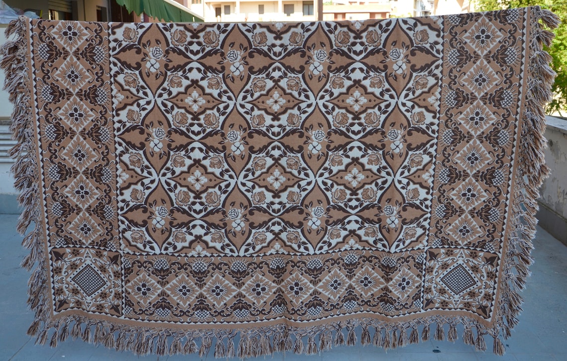 Italian Vintage Hand Woven Blanket Taranta Abruzzese Italian Etsy