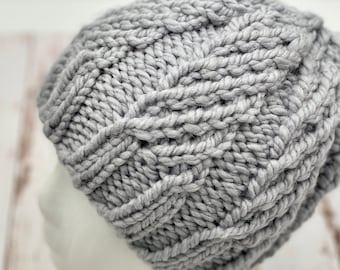 Frosted Vineyard  | Knitting Pattern | Chunky Weight | Faux Cables | Beginner