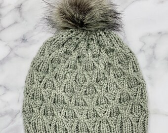 Decision Tree Toque  | Knitting Pattern | Cables | Beginner