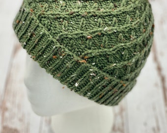 Sonoma Vine Toque  | Knitting Pattern | Cables | Beginner
