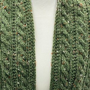 Oxford Road Scarf Knitting Pattern Cables Beginner image 6