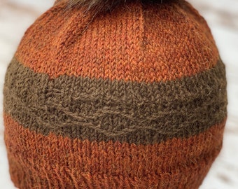 Autumn Stroll Beanie | Knitting Pattern | Colorwork | Slipped Stitches | Texture Pattern