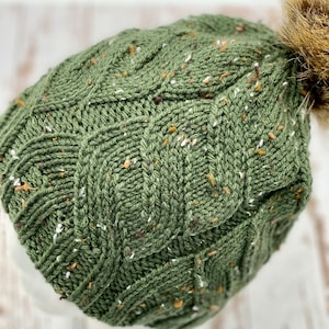 Hot Springs Willow Hat  | Knitting Pattern | Cables | Beginner