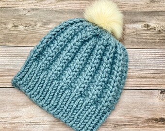 Cavern Creek Cap  | Knitting Pattern | Chunky Weight | Texture Knit | Beginner