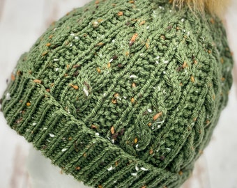 Oxford Road Toque  | Knitting Pattern | Cables | Beginner