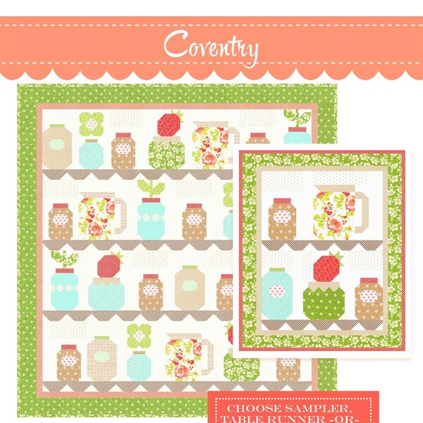 Coventry Quilt Pattern by  by Fig Tree Quilts by Joanna Figueroa - 3 sizes included - FTQ1970
