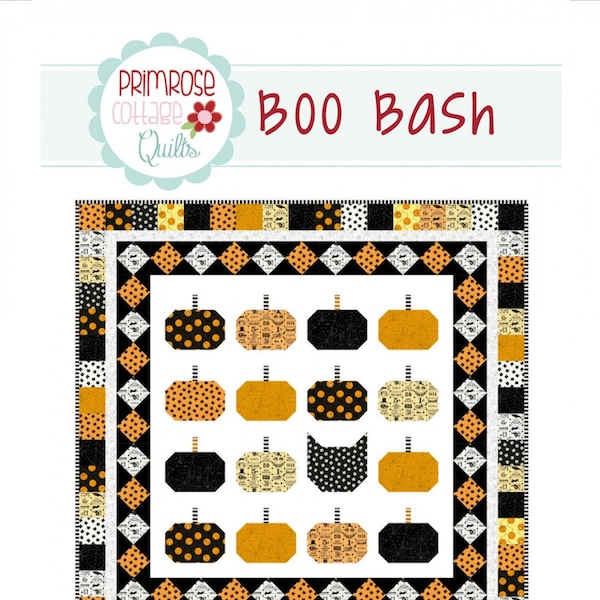 Boo Bash Quilt Pattern, Printed Pattern only PCQ-009 by Primrose Cottage Quilts Layer Cake Friendly