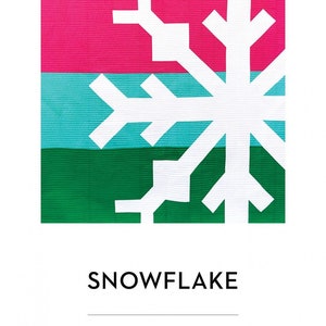 Snowflake Pattern by Nicole Daksiewicz for Modern Handcraft MHC009  Paper Quilt Pattern