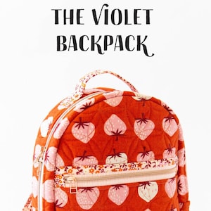 The Violet Backpack  by Knot and Thread Design KAT111