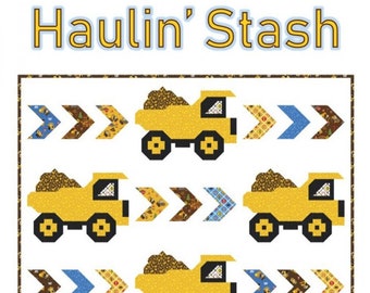 Haulin' Stash Quilt Pattern by Kelli Fannin Quilt Designs for Seriously I think Paper Pattern Only KFQP140