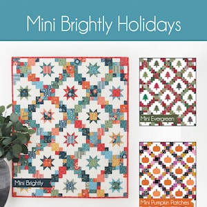 Mini Brightly Holidays Quilt Pattern CCS219 by Allison Harris for Cluck Cluck Sew