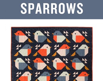 Sparrows Quilt Pattern PPP25 from Pen & Paper Patterns By Lindsey Neill 65 x 71