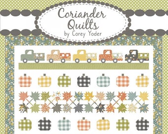 Roadside Harvest quilt pattern by Coriander Quilts CQ182 Quilt Size: 72" x 80"