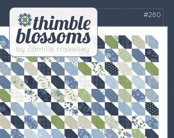 Coastal Quilt Pattern by Thimble Blossoms TBL280 size - 60 x 73” x 78” Printed Pattern ONLY