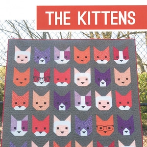 The Kittens Quilt pattern By Elizabeth Hartman Paper Pattern EH019