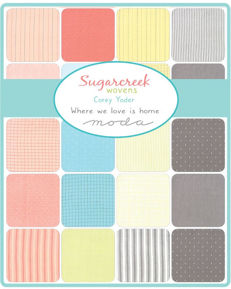 Sugarcreek Wovens Blush Ticking Stripe Yardage SKU# 12230-11